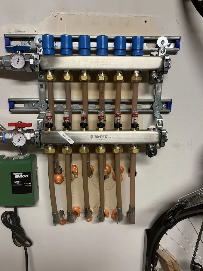 Plumber performing Gas Line Installation at a residential property in Durango